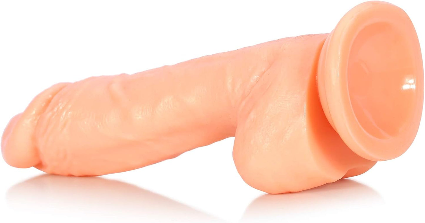 Realistic Dildo for Beginners Superior Realistic Dildo with Suction Cup Anal Sex Toys for Vaginal G-Spot and Anal Play, 7.5 Inch