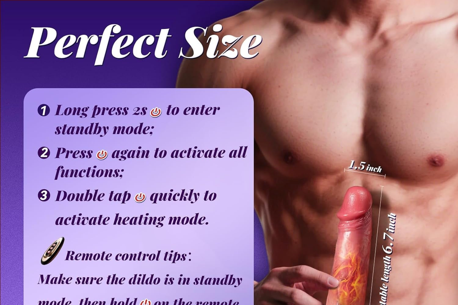 Vibrator Sex Toys Thrusting Dildo, Realistic Safety Soft Silicone Dildo with 10 Thrusting & 10 Vibrating Modes for Vagina Anal Sex Stimulation, G Spot Penis Machine Adult Sex Toy for Women and Couple