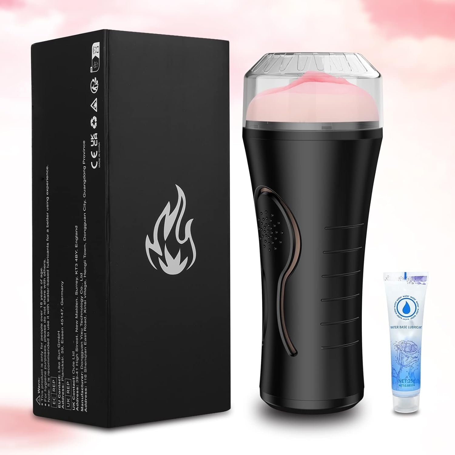 Mens Sex Toys Male Masturbator, Vibrating Masturbator Squeezable Pocket Pussy for Men with 7.5" Depth Lifelike Textured Vagina, Plump and Soft Fleshy Masturbating Stroker Toys, Adult Sex Toys for Men