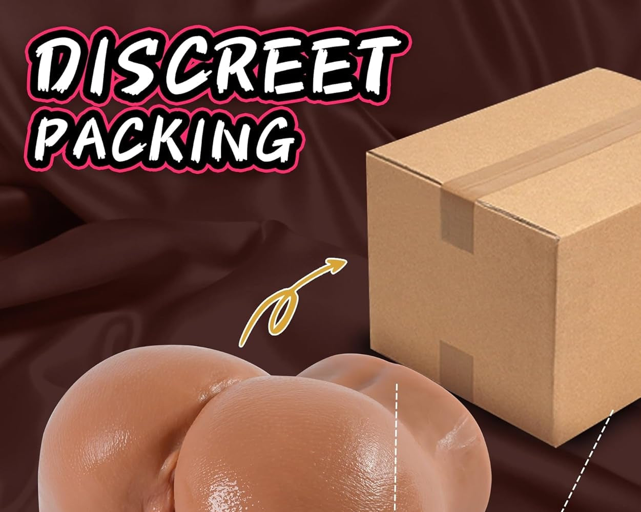 Sex Doll Male Masturbator Realistic Pocket Pussies for Men, Big Ass Male Love Doll Fake Pussy, Pussy Ass Blowjob Stroker with 2 Hole Deeper Vagina & Tight Anal, Fake Butt Sex Toy for Men Masturbation
