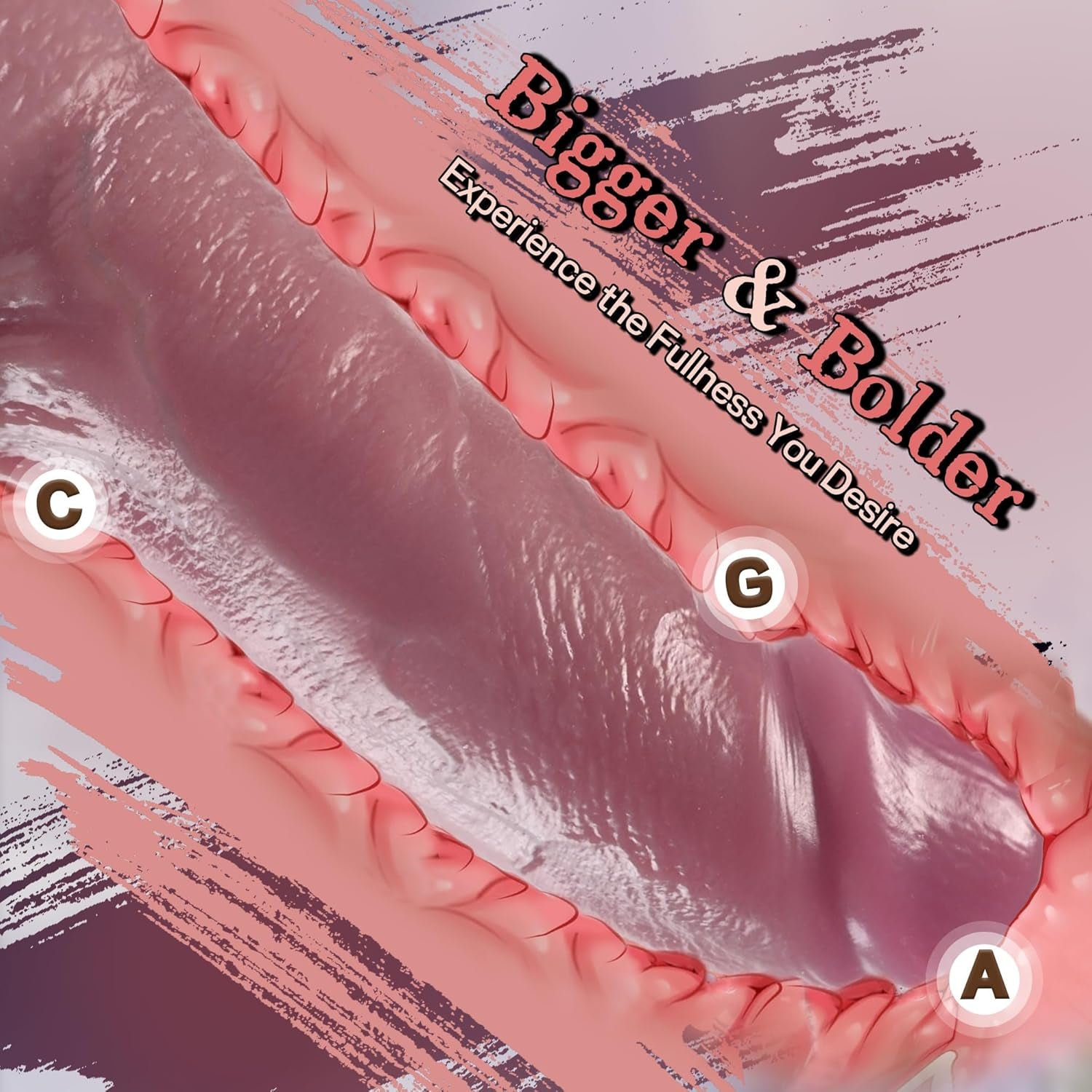 2.15 Inch Diameter Huge Thick Dildo Sex Toy, Realistic Big Silicone Dildos with Strong Suction Cup for Hands-Free and Anal Play, Giant G-Spot Anal Dildo Adult Sex Toys & Games for Men Women Couple