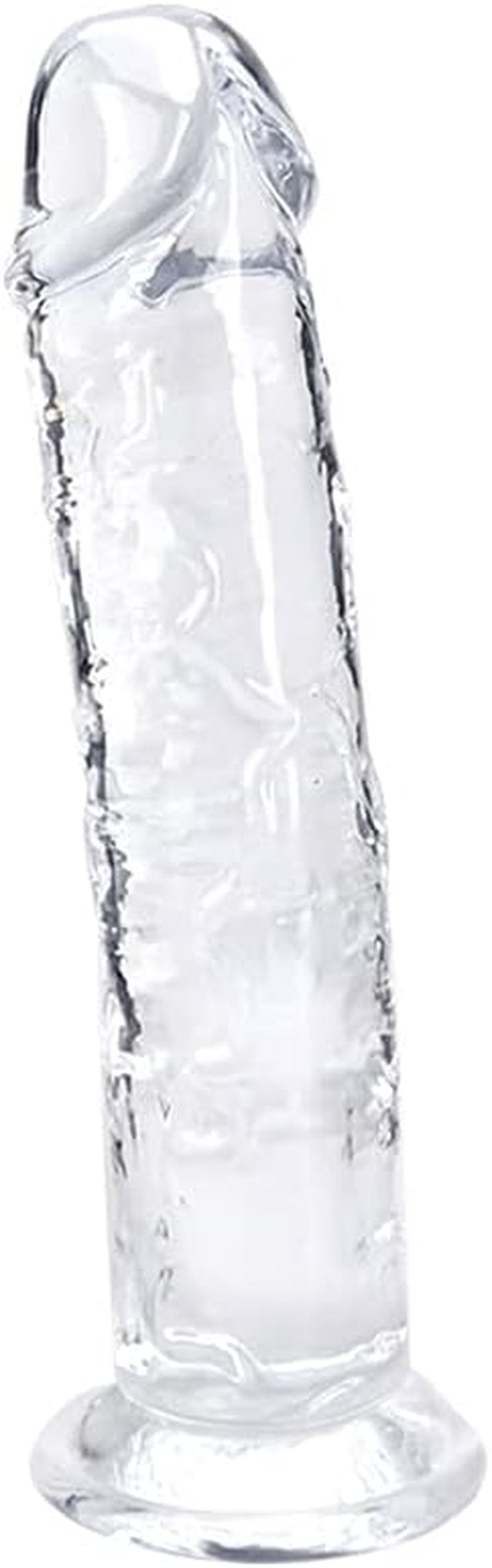 7 Inch Small Realistic Dildo, Soft Lifelike Beginner Sex Toy Thin Penis Clear with Strong Suction Cup for Womens/Men/Gay,Adult Life like Sex Anal Cute Toys & Games