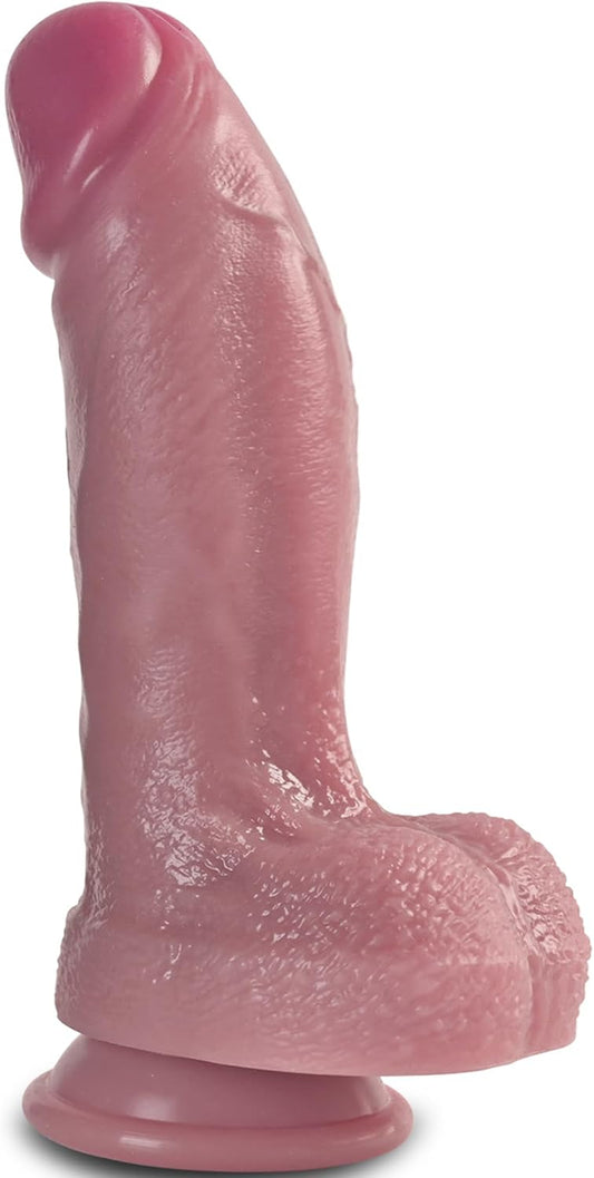 2.15 Inch Diameter Huge Thick Dildo Sex Toy, Realistic Big Silicone Dildos with Strong Suction Cup for Hands-Free and Anal Play, Giant G-Spot Anal Dildo Adult Sex Toys & Games for Men Women Couple