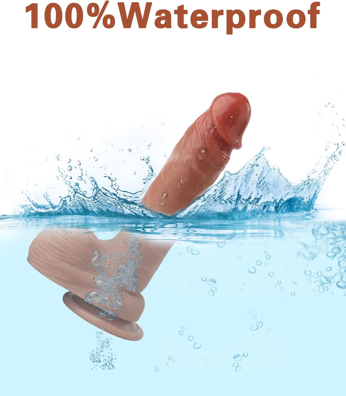 Realistic Dildo for Beginners Lifelike Huge Silicone Dildo, with Strong Suction Cup for Hands-Free Play, Realistic Penis for G-Spot Stimulation Dildos Anal Sex Toys for Women and Couple 7.7 "