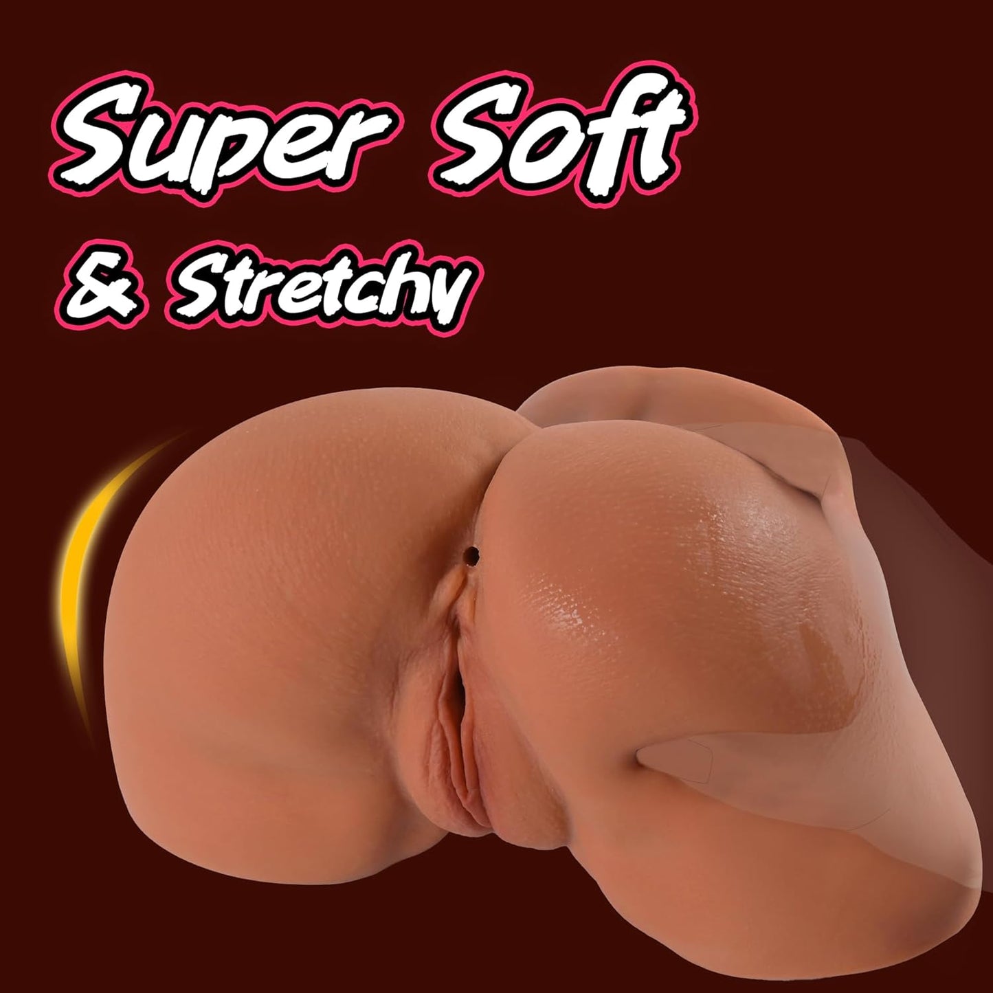 Sex Doll Male Masturbator Realistic Pocket Pussies for Men, Big Ass Male Love Doll Fake Pussy, Pussy Ass Blowjob Stroker with 2 Hole Deeper Vagina & Tight Anal, Fake Butt Sex Toy for Men Masturbation
