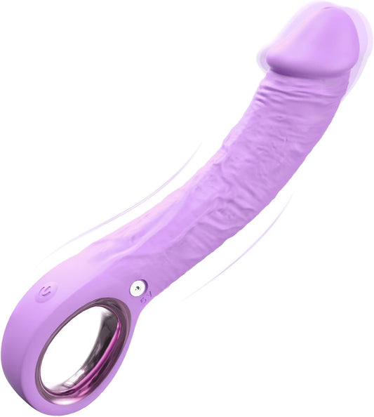Sex Toys 7.8 Inch G Spot Vibrator, Realistic Dildo Vibrators with 10 Vibrating Modes, Waterproof Clitoris Vibrator Adult Toys, Penis Vibrator Female Sex Toy Sexual Pleasure Tools for Women (Purple)
