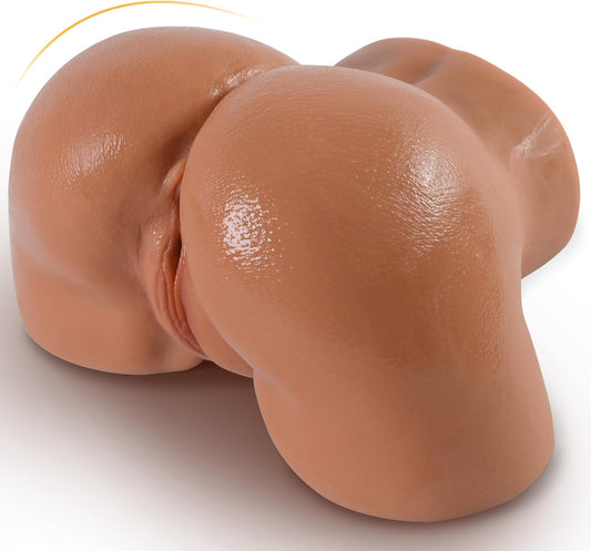Sex Doll Male Masturbator Realistic Pocket Pussies for Men, Big Ass Male Love Doll Fake Pussy, Pussy Ass Blowjob Stroker with 2 Hole Deeper Vagina & Tight Anal, Fake Butt Sex Toy for Men Masturbation