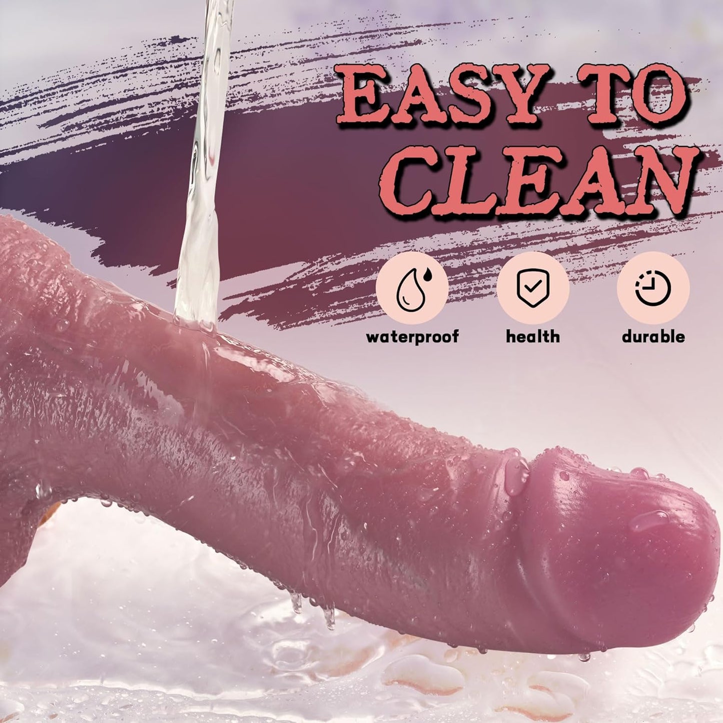 2.15 Inch Diameter Huge Thick Dildo Sex Toy, Realistic Big Silicone Dildos with Strong Suction Cup for Hands-Free and Anal Play, Giant G-Spot Anal Dildo Adult Sex Toys & Games for Men Women Couple