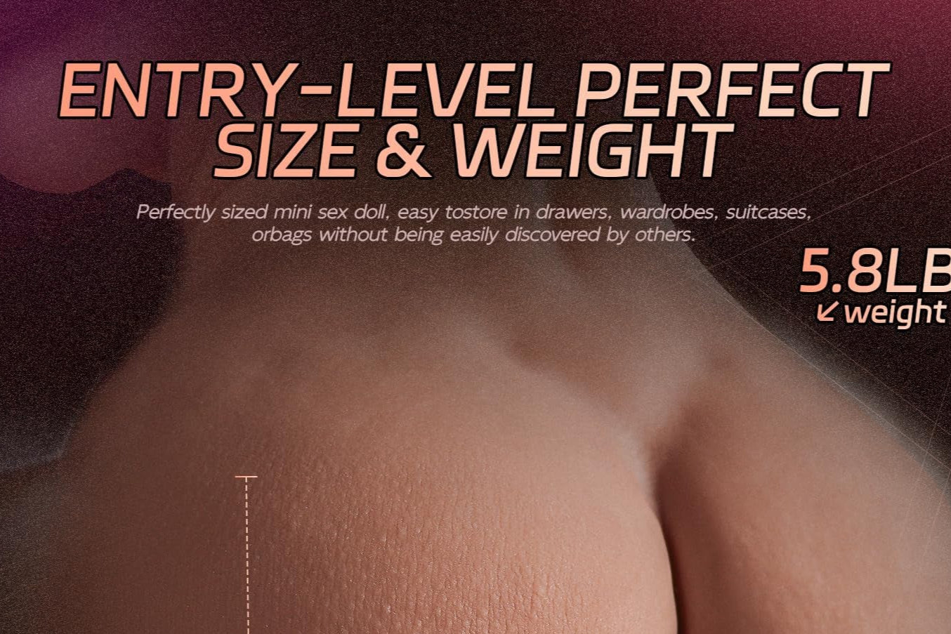 Male Masturbator Sex Doll for Men Pocket Pussies Realistic Adult Sex Toys for Men, 5.8LB Entry-Level Ass Lifelike Soft Butt with Vagina and Anal Channel for Several Sex Positions (Wheat)