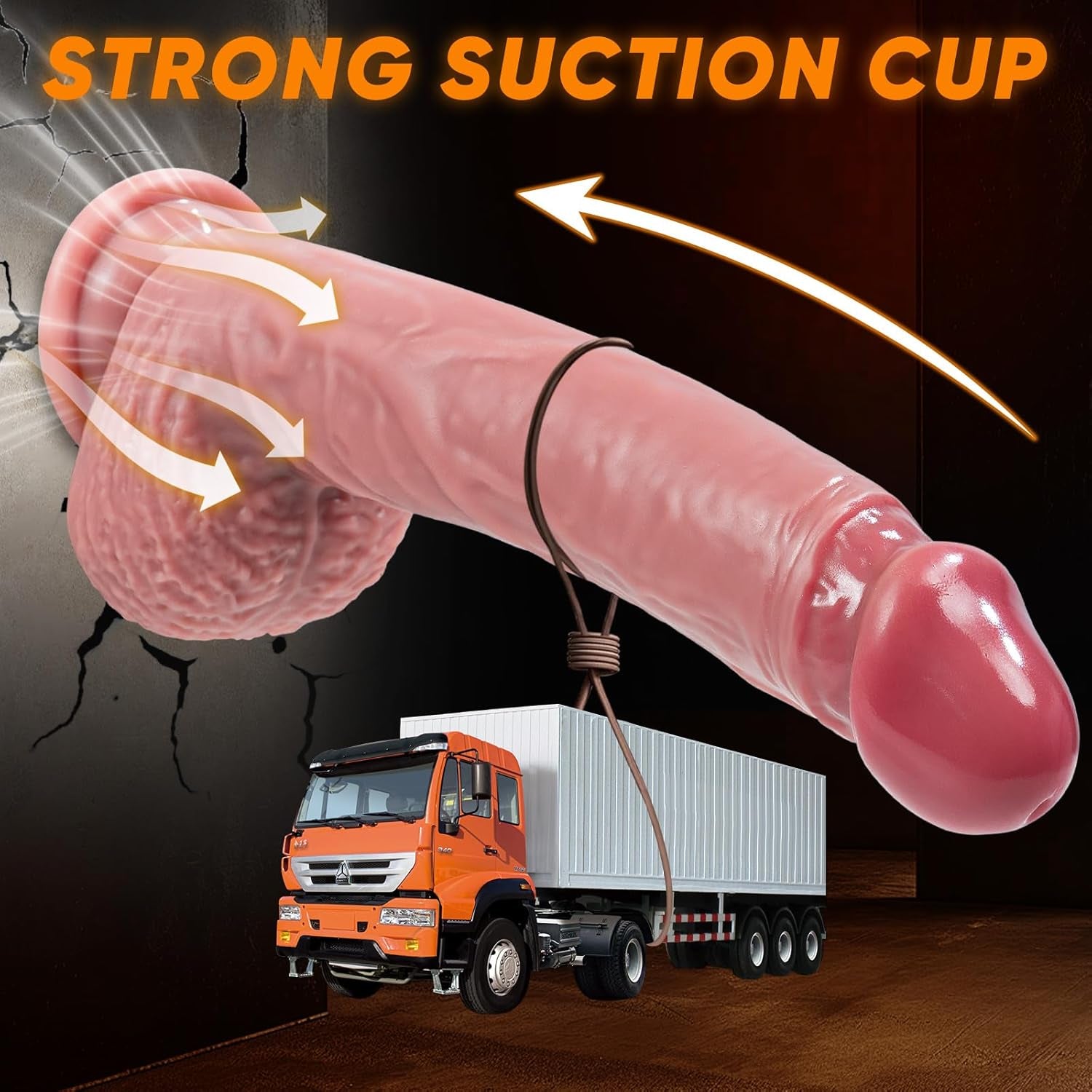 8.66 Inch Lifelike Giant Realistic Dildos Adult Sex Toys Silicone Huge Dildo Glans Held High Shapes of Penis, Sturdy Suction Cup Dildo for Hands-Free Play G-Spot Vaginal Clitoral for Women and Couples