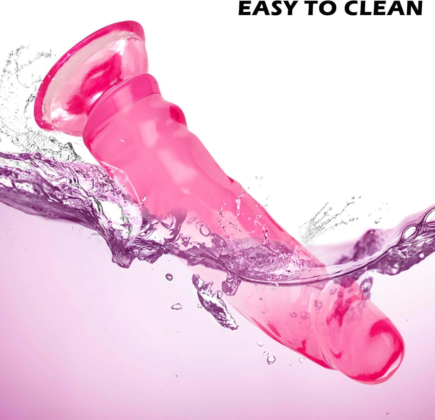 6 Inch Realistic Cute Dildo, Soft Beginner Small Anal Toys, Soft Realistic Sex Toy Thin Penis with Strong Suction Cup for Women/Men/Couples, Adult Sex Toy for Vaginal/Anal Stimulation (Pink)